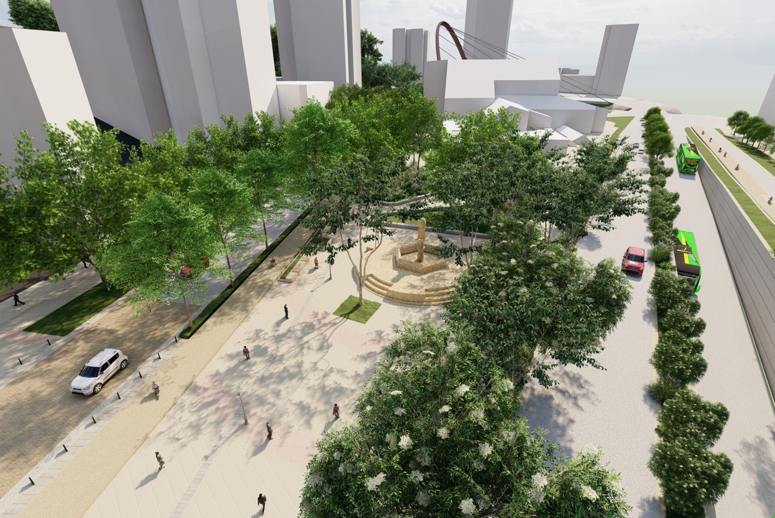 Advances in the Green Corridor of the Seventh in Bogotá